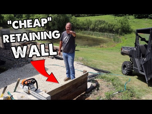 Niche Utama 1 Cheap Retaining Wall: It Was FREE! - YouTube