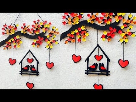 Niche Utama 2 Diy Wall Decoration Ideas  Love Birds Wall Hanging