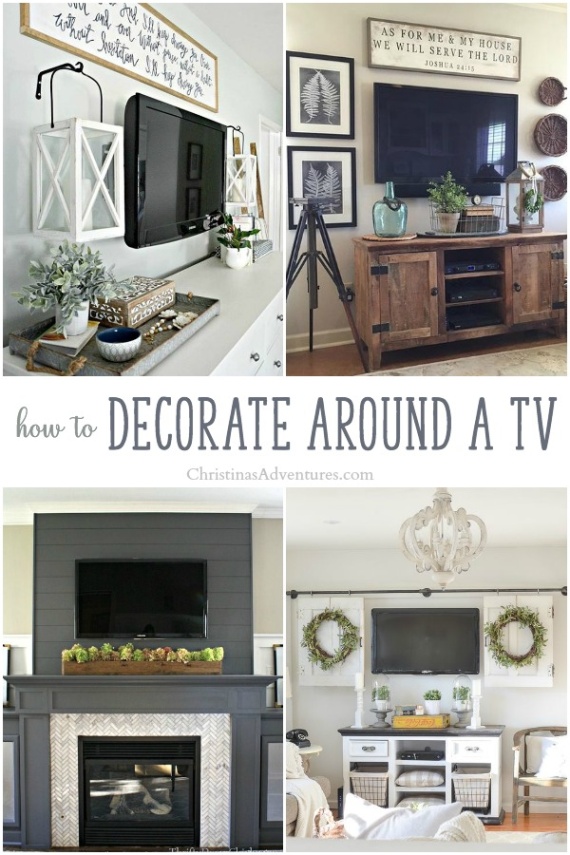 Niche Utama 2 How To Decorate Around A TV - Christina Maria Blog