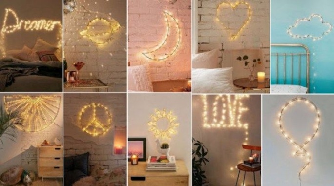 Niche Utama 2 How To Make DIY Wire Lights Wall Decorations  My Desired Home