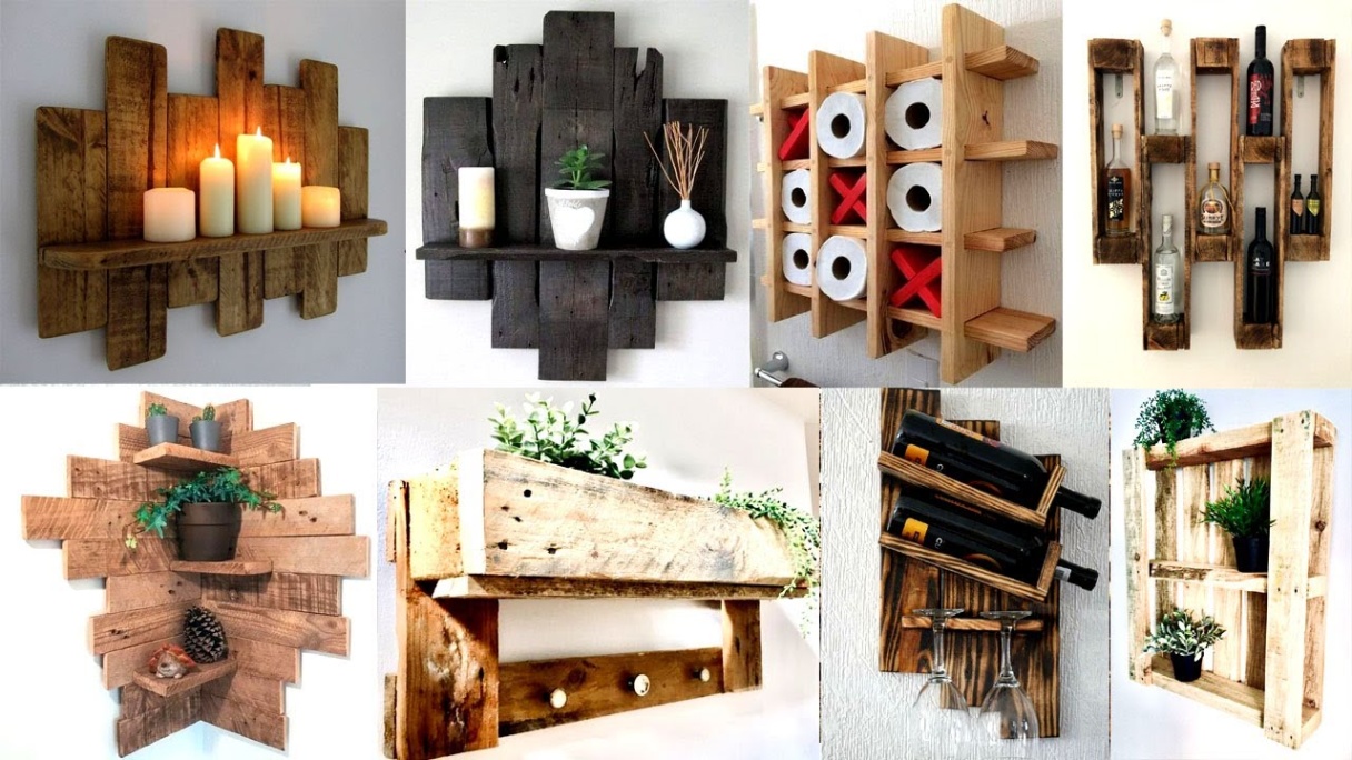 Niche Utama 2 + Pallet Wood Wall Decor / Wall Storage Projects For You To Try