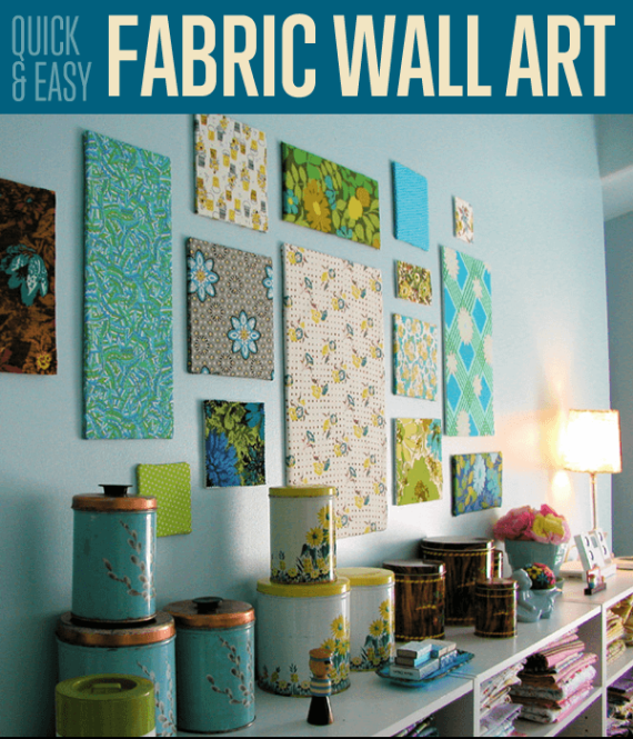 Niche Utama 2 Quick & Easy Fabric Wall Art Home Decor Ideas